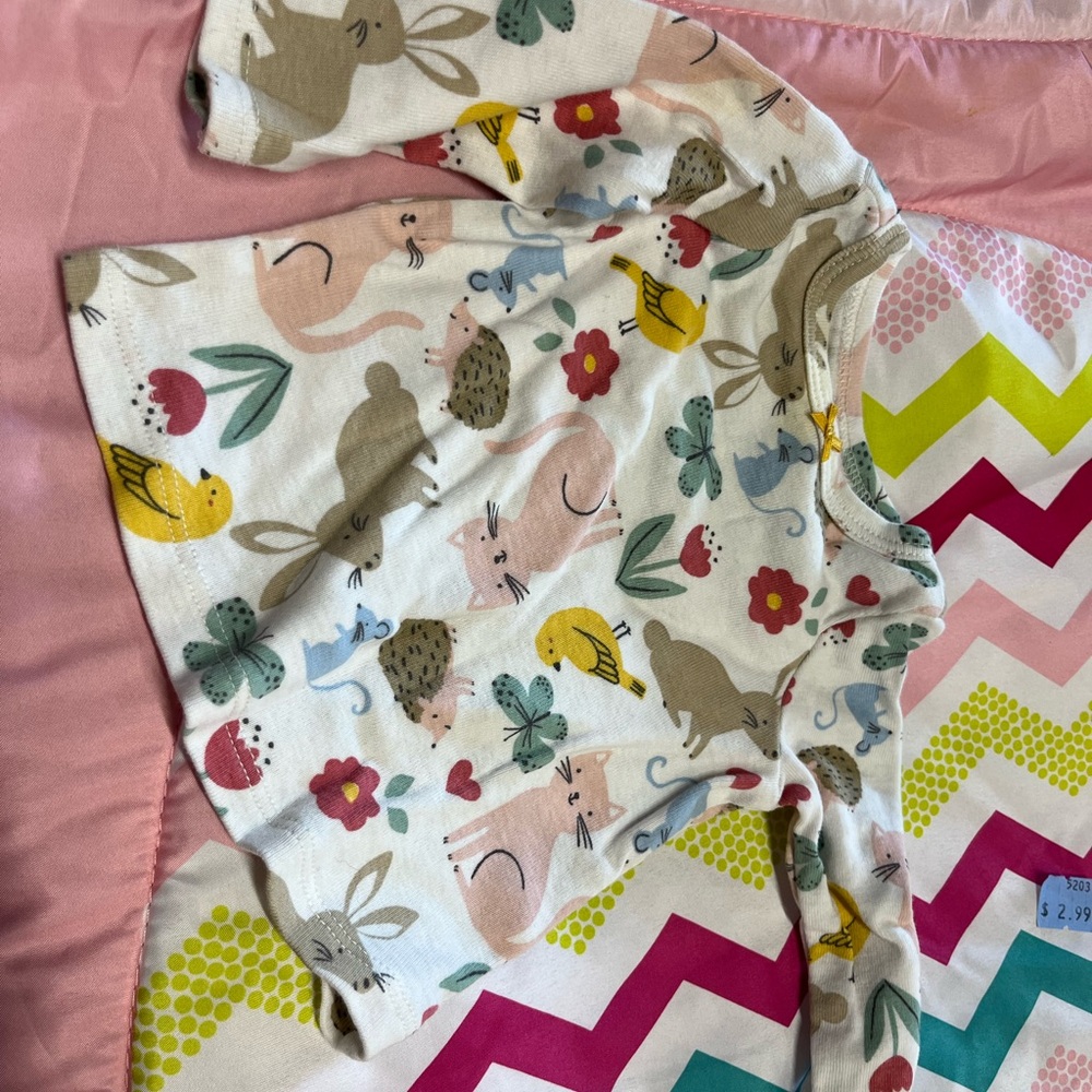 Carter's Multicolor Animal Print Kids Pajama Top